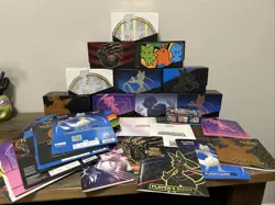 10 Pokemon Empty Elite Trainer Box ETB Deck Card Storage Stellar Crown Plus ex - Image 1