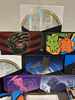 10 Pokemon Empty Elite Trainer Box ETB Deck Card Storage Stellar Crown Plus ex - Image 3