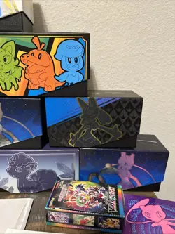 10 Pokemon Empty Elite Trainer Box ETB Deck Card Storage Stellar Crown Plus ex - Image 5