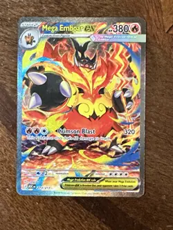 Mega Emboar ex 273/217 SIR Full Art Secret Rare Pokemon Ascended Heroes - Image 3