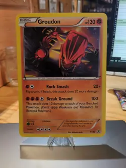 Pokemon TCG Groudon XY52 XY Holo Black Star Promo LP - Image 1