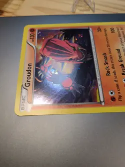 Pokemon TCG Groudon XY52 XY Holo Black Star Promo LP - Image 3