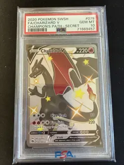 Pokemon SW&SH - Champion's Path - Charizard V #079/073 - PSA GEM MINT 10 - Image 1