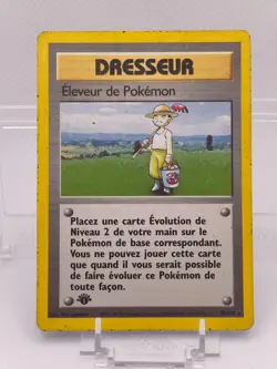 Carte Pokemon Eleveur De Pokemon 76/102 RARE Set De Base 1ere edition - Image 1