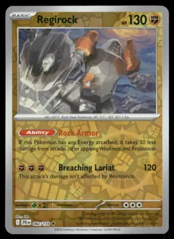 REGIROCK 082/159 RARE JOURNEY TOGETHER POKEMON REVERSE HOLO NM - Image 2