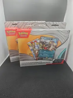 Pokemon Mabosstiff ex Showcase Box Lot of 2 Sealed 3 Packs + Foil PromoPokemon - Image 2