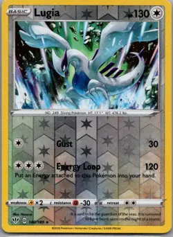 Lugia 140/189 Rare Darkness Ablaze Pokemon Reverse Holo Near Mint - Image 1