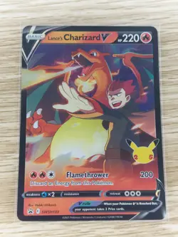 Pokemon 2021 Lance's Charizard V Black Star Promo SWSH133 - Image 1
