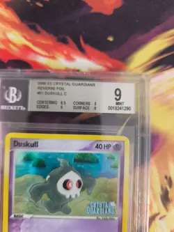 Pokemon Duskull Zwirrlicht Reverse Holo Stampnex Crystal Guardians BGS Beckett 9 - Image 4