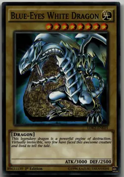 Blue-Eyes White Dragon (Version 4) Common Legendary Decks II LDK2-ENK01 LP - Image 1
