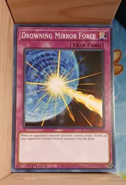 Drowning Mirror Force EGO1-EN035 Egyptian God Deck: Obelisk the Tormentor 1st... - Image 1