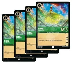 Disney Lorcana Tiana - True Princess x 4 Rise of the Floodborn NM - Free Card - Image 1