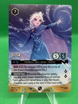 Disney Lorcana Elsa - Ice Maker - Promo Card 6/C2 EN 7 Non-foil - Image 1