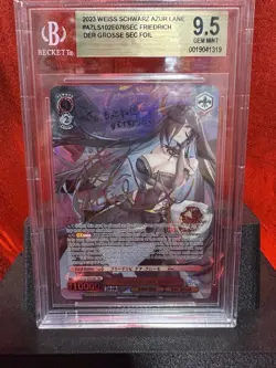 Weiss Schwarz Friedrich der Grosse Azur Lane AZL/S102-E076SEC Secret Rare BGS9.5 - Image 1
