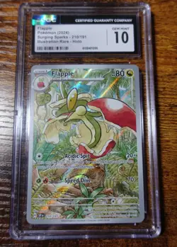 Flapple 210/191 CGC 10 IR Surging Sparks Pokemon Card Graded - Image 1