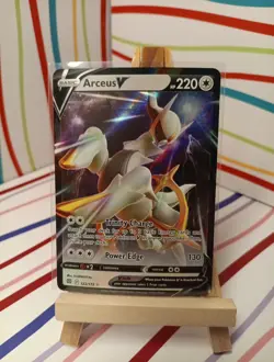 Arceus V Ultra Rare Holo 122/172 NM SWSH09: Brilliant Stars Pokemon Card - Image 1