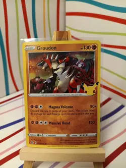 HOLO Groudon 017/025 NM B1G1F - Pokemon 25th Celebrations Card $2 Combined Ship - Image 1