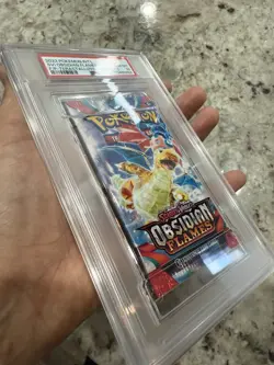 PSA 10 GEM MINT Obsidian Flames (Dragonite) SEALED Pokemon Card Booster Pack - Image 3