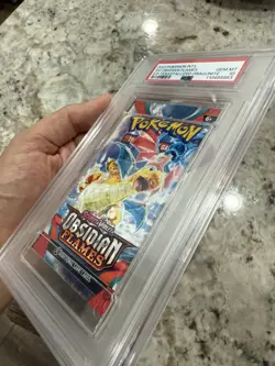 PSA 10 GEM MINT Obsidian Flames (Dragonite) SEALED Pokemon Card Booster Pack - Image 4