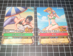 PREORDER Very Rare Nami & Nico Robin Japanese One Piece Berry Match HOLO Cards - Image 1