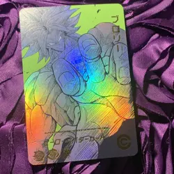 Super Broly Dragon Ball Heroes ACG Anime Girl Holo Waifu Card Bold Green - Image 1
