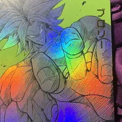 Super Broly Dragon Ball Heroes ACG Anime Girl Holo Waifu Card Bold Green - Image 2