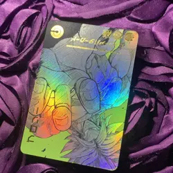 Super Broly Dragon Ball Heroes ACG Anime Girl Holo Waifu Card Bold Green - Image 3