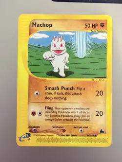 Machop 74/144 Skyridge E Reader Vintage WOTC Common Pokemon Card NM/LP - Image 1