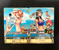 PREORDER Very Rare Nami & Nico Robin Straw Hat Crew One Piece Berry Match Cards - Image 1