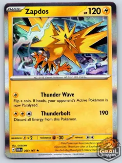 Zapdos 065/167 Twilight Masquerade Near Mint Holo Pokemon Card - Image 1