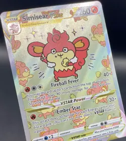 Simisear VSTAR GG37/GG70 Crown Zenith Galarian Gallery Full Art Pokemon Card NM - Image 3