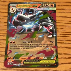 Mega Charizard X EX ME02: Phantasmal Flames #013/094 Holo Pokemon Card - Image 1