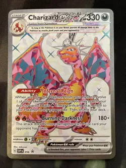 Charizard EX Full Art Holo SVP #56 Pokemon Black Star Promo Card Dark Type - Image 1