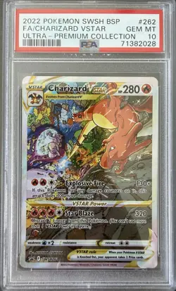 Charizard VSTAR SWSH262 - 2022 Pokemon SWSH BSP Ultra Prem. Coll. - PSA 10 - Image 1
