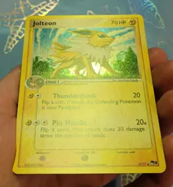 Jolteon 3/17 Pokemon Pop Series 3 Rare Holo Pokemon Card NM - Image 3