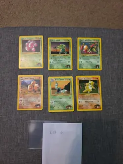 Pokemon WOTC Gym Heroes Gym Challenge 6 Card Lot Lt. Erica, Brock Vintage - Image 1