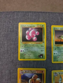 Pokemon WOTC Gym Heroes Gym Challenge 6 Card Lot Lt. Erica, Brock Vintage - Image 2