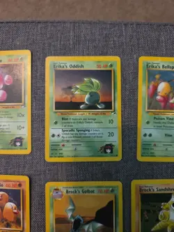 Pokemon WOTC Gym Heroes Gym Challenge 6 Card Lot Lt. Erica, Brock Vintage - Image 3