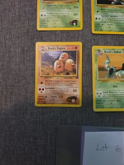 Pokemon WOTC Gym Heroes Gym Challenge 6 Card Lot Lt. Erica, Brock Vintage - Image 5