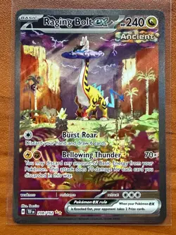 Pokemon Raging Bolt ex 208/162 SV05: Temporal Forces Holo NM - Image 1