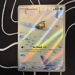 Snorunt 188/182 SV04 Paradox Rift Holo Full Art Rare Prismatic Near Mint Pokemon - Image 1