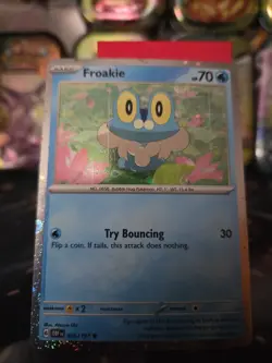 Pokemon TCG - Froakie 56/197 - Obsidian Flames - Cosmo Holo - Image 1