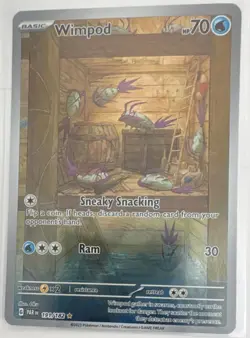 Pokemon TCG Wimpod 191/182 Paradox Rift Illustration Rare Holo 70 HP - Image 1