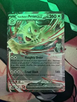 Pokemon TCG Team Rocket's Persian EX 150/182 Destined Rivals - Image 1