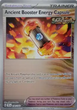 140/162 ANCIENT BOOSTER ENERGY CAPSULE REVERSE HOLO TEMPORAL FORCES POKEMON CARD - Image 1