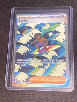 Pokemon TCG Surfer 293/217 SIR Full Art Ascended Heroes NM Pack Fresh Mint Asc - Image 1