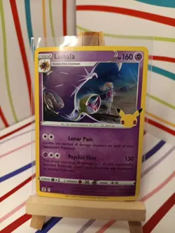 Pokemon 2021 Celebrations Lunala Holo 15/25 NM/MT *Fresh Pull* - Image 1