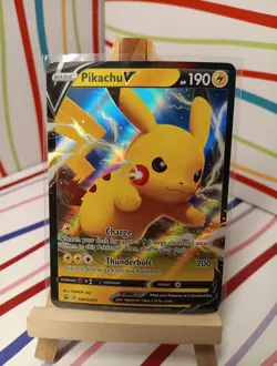 PIKACHU V SWSH061 PROMO SWSH BLACK STAR POKEMON LP - Image 1