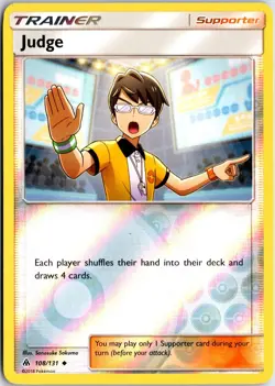 Judge 108 UC Forbidden Light Pokemon NM/M - Image 1