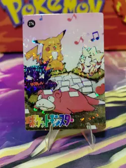 Pokemon TCG Holo Prism Pocket Monsters Carddass Bandai Japanese 1997 Vintage 276 - Image 1